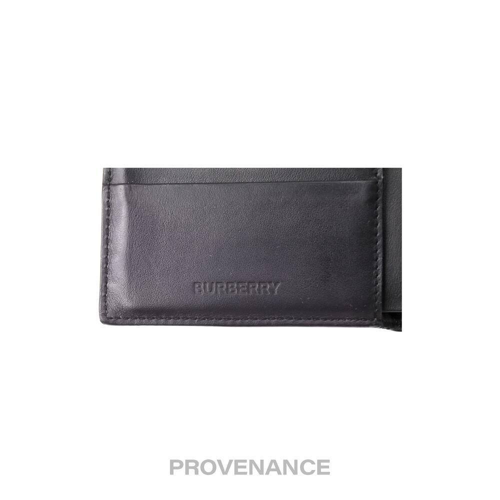 🔴 Burberry Address Logo Bifold Wallet - Black Leather - Picture 7 of 10
